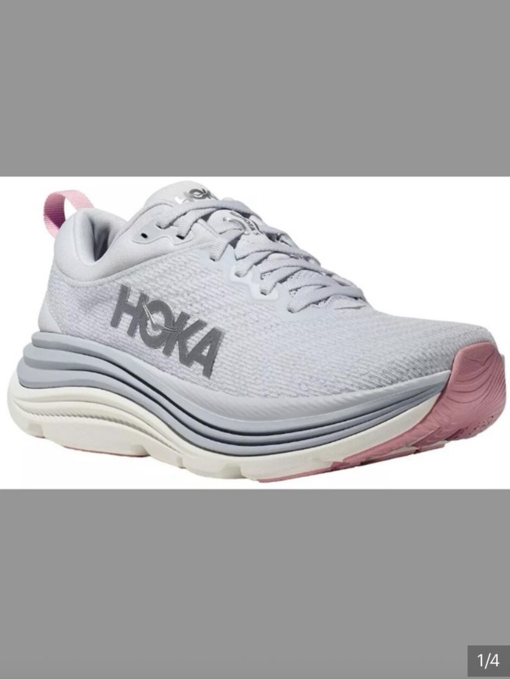 Hoka One One Women's Gaviota 5 Sz 9 Sea Ice w Pink Twilight